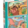 Clementoni - Løvernes Konge+Dumbo Puslespil - 2X20 Brikker