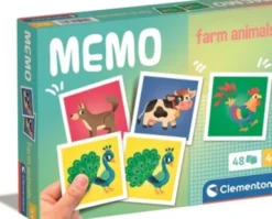 Clementoni Memo - Bondegårdsdyr Vendespil - 48 Kort