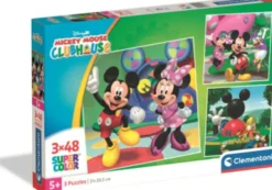 Clementoni - Mickey Mouse Club House Puzzle - 3X48 Brikker