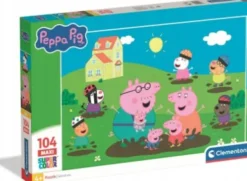 Clementoni - Peppa Pig Puzzle - 104 Brikker - Gurli Gris Puslespil