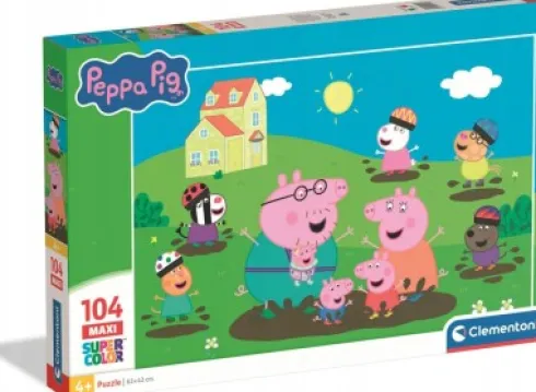 Clementoni - Peppa Pig Puzzle - 104 Brikker - Gurli Gris Puslespil