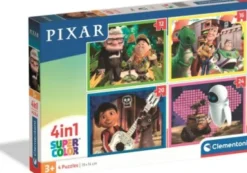 Clementoni - Pixar Puslespil - 4-In-1 Super Color