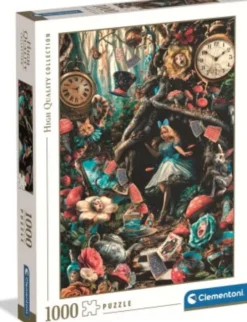 Clementoni Puslespil - Alice I Eventyrland - High Quality - 1000 Brikker