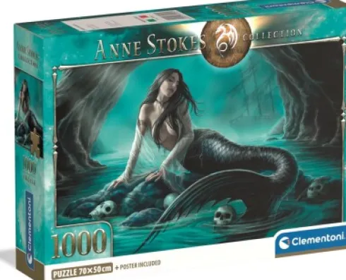 Clementoni Puslespil - Anne Stokes - Siren's Lament - 1000 Brikker