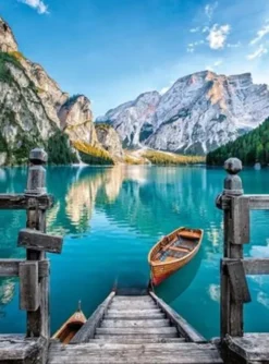 Clementoni Puslespil - Braies Lake - High Quality - 500 Brikker