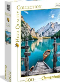 Clementoni Puslespil - Braies Lake - High Quality - 500 Brikker