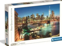 Clementoni Puslespil - Brooklyn Bridge Lys - High Quality - 6000 Brikker