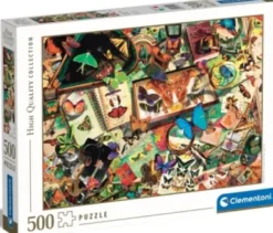 Clementoni Puslespil - Butterfly Collector - High Quality - 500 Brikker