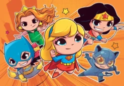 Clementoni Puslespil - Dc Super Friends - Super Color - 2 Stk Med 60 Brikker
