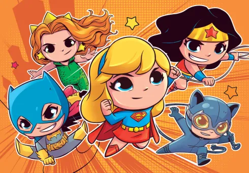 Clementoni Puslespil - Dc Super Friends - Super Color - 2 Stk Med 60 Brikker