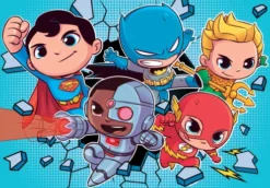Clementoni Puslespil - Dc Super Friends - Super Color - 2 Stk Med 60 Brikker