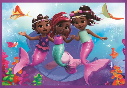 Clementoni Puslespil - Disney Ariel 4-I-1 - 12+16+20+24 Brikker