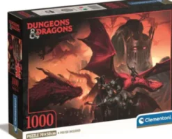 Clementoni Puslespil - Dungeons & Dragons - 1000 Brikker
