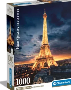 Clementoni Puslespil - Eiffeltårnet - High Quality Collection - 1000 Brikker