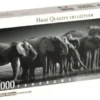 Clementoni Puslespil - Elefanter - High Quality Panorama - 1000 Brikker