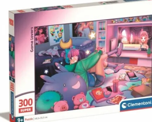 Clementoni Puslespil - Game Lovers - Super - 300 Brikker