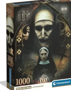 Clementoni Puslespil - Gyserfilm - The Nun - 1000 Brikker