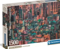 Clementoni Puslespil - Hong Kong - High Quality - 1500 Brikker