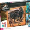 Clementoni Puslespil - Jurassic World - Super Color - 3X48 Brikker