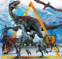 Clementoni Puslespil - Jurassic World - Super Color - 3X48 Brikker