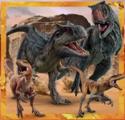 Clementoni Puslespil - Jurassic World - Super Color - 3X48 Brikker