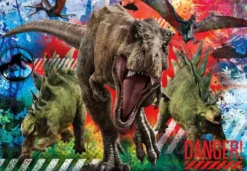 Clementoni Puslespil - Jurassic World - Super Color - 180 Brikker