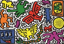 Clementoni Puslespil - Keith Haring - Novo Art - 1000 Brikker