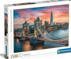 Clementoni Puslespil - London Twilight - High Quality - 1500 Brikker