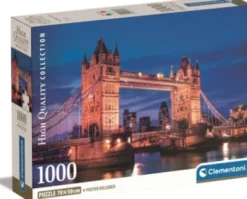 Clementoni Puslespil - London Tower Bridge - High Quality - 1000 Brikker