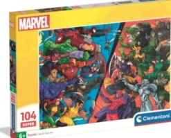 Clementoni Puslespil - Marvel Heroes Vs Villains - 104 Brikker
