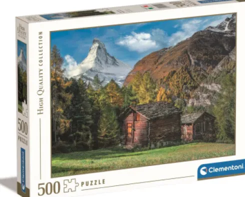 Clementoni Puslespil - Matterhorn - High Quality - 500 Brikker