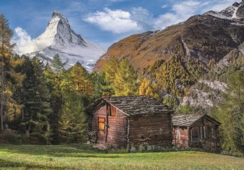 Clementoni Puslespil - Matterhorn - High Quality - 500 Brikker