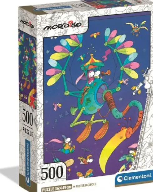 Clementoni Puslespil - Mordillo The Journey - High Qualitty - 500 Brikker