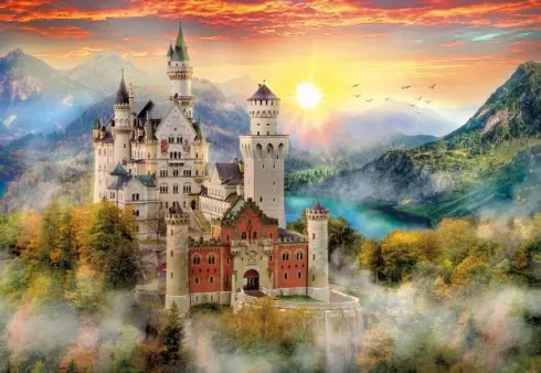 Clementoni Puslespil - Neuschwanstein - High Quality - 2000 Brikker