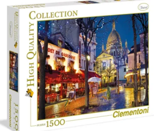 Clementoni Puslespil - Paris Montmartre - High Quality - 1500 Brikker