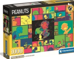 Clementoni Puslespil - Peanuts - High Quality - 1000 Brikker