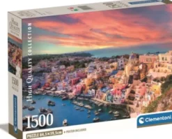Clementoni Puslespil - Picturesque Procida Island - High Quality - 1500 Brikker