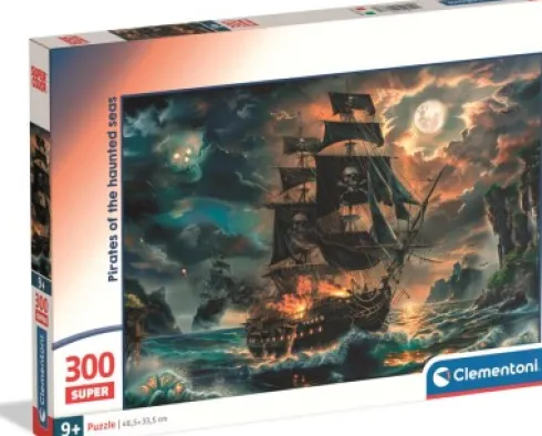 Clementoni Puslespil - Pirates Of The Haunted Seas - 300 Brikker