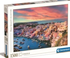 Clementoni Puslespil - Procida Italien - High Quality - 1500 Brikker