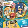Clementoni Puslespil - Sonic - 180 Brikker - Inkl. Klistermærke