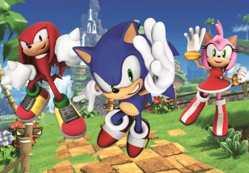 Clementoni Puslespil - Sonic The Hedgehog - Super Color - 104 Brikker