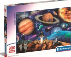 Clementoni Puslespil - Space Mission - Super - 300 Brikker