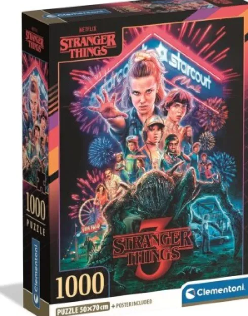 Clementoni Puslespil - Stranger Things - S03 - 1000 Brikker