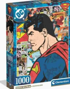 Clementoni Puslespil - Superman 3 - Compact - 1000 Brikker