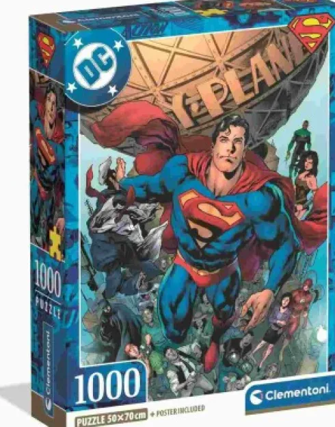 Clementoni Puslespil - Superman 1 - Compact - 1000 Brikker
