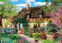 Clementoni Puslespil - The Old Cottage - High Quality - 1000 Brikker