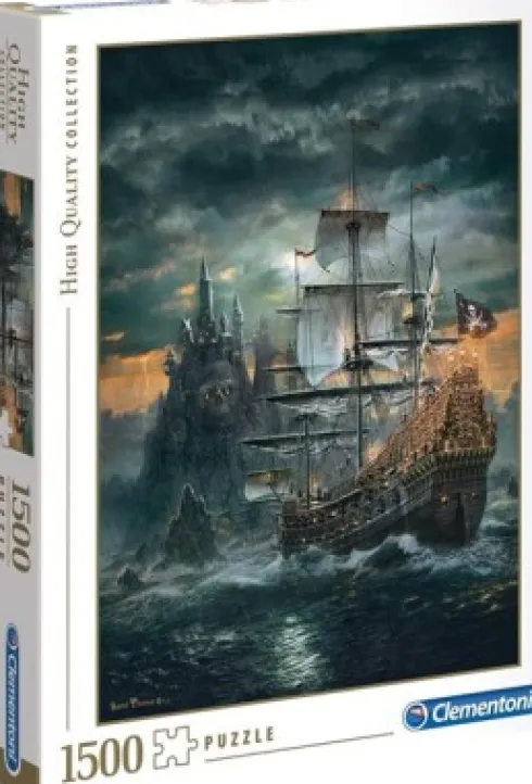 Clementoni Puslespil - The Pirates Ship - High Quality - 1500 Brikker