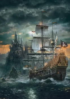 Clementoni Puslespil - The Pirates Ship - High Quality - 1500 Brikker