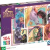 Clementoni Puslespil - Unicorn Academy 3 - 104 Brikker