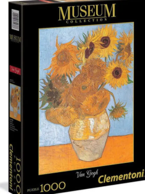 Clementoni Puslespil - Van Gogh Solsikke - Museum - 1000 Brikker